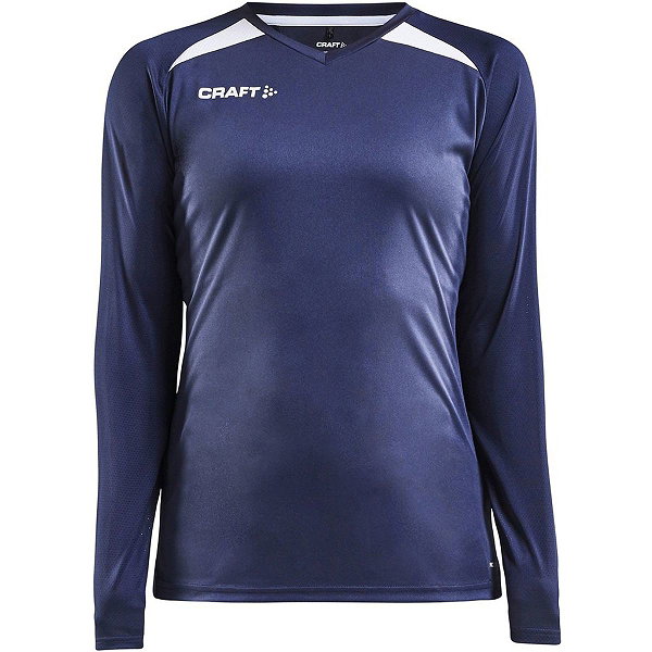 Craft Pro Control Impact Voetbalshirt Lange Mouw Dames - Marine / Wit