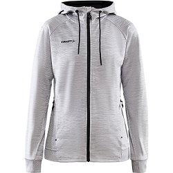 Craft Unify Hoodie Dames - Lichtgrijs Gemeleerd