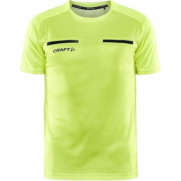 Craft Evolve Maillot Arbitre Mc Hommes - Jaune Fluo