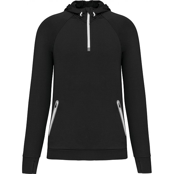 Proact Ziptop À Capuche Hommes - Noir