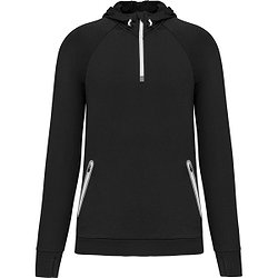 Proact Ziptop Met Kap Heren - Zwart