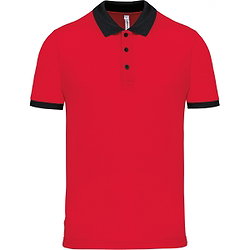 Proact Functionele Polo Heren - Rood / Zwart