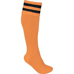 Proact Contrast Chaussettes De Football - Orange / Noir