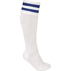 Proact Contrast Chaussettes De Football - Blanc / Royal
