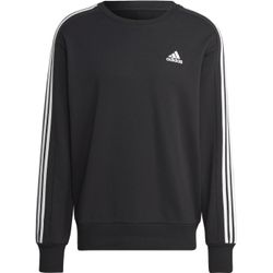 Voorvertoning: Adidas Essentials French Terry 3-Stripes Sweater Heren - Zwart