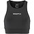 Craft Rush 2.0 Crop Top Dames - Zwart
