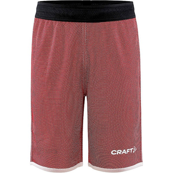 Craft Progress Short Réversible Enfants - Rouge / Blanc