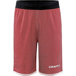Craft Progress Short Réversible Enfants - Rouge / Blanc
