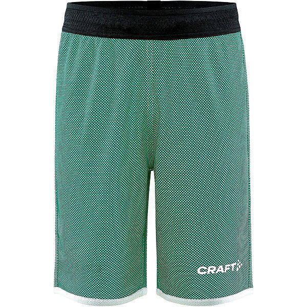 Craft Progress Short Réversible Enfants - Vert / Blanc
