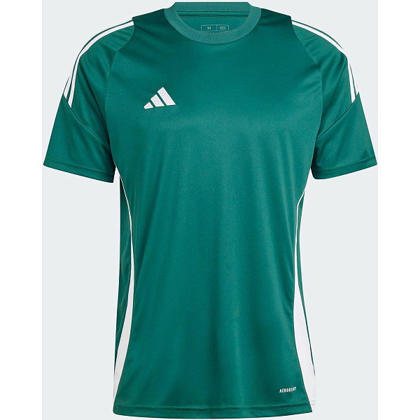 Adidas Tiro 24 T-Shirt Heren - Donkergroen / Wit