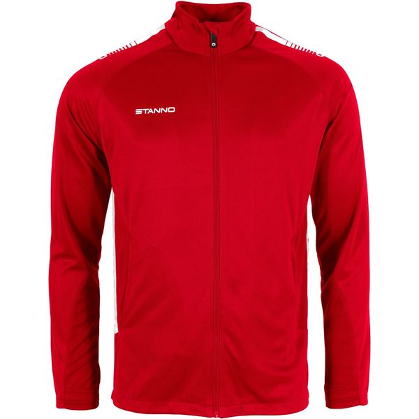 Stanno First Trainingsvest Rits Heren - Rood / Wit
