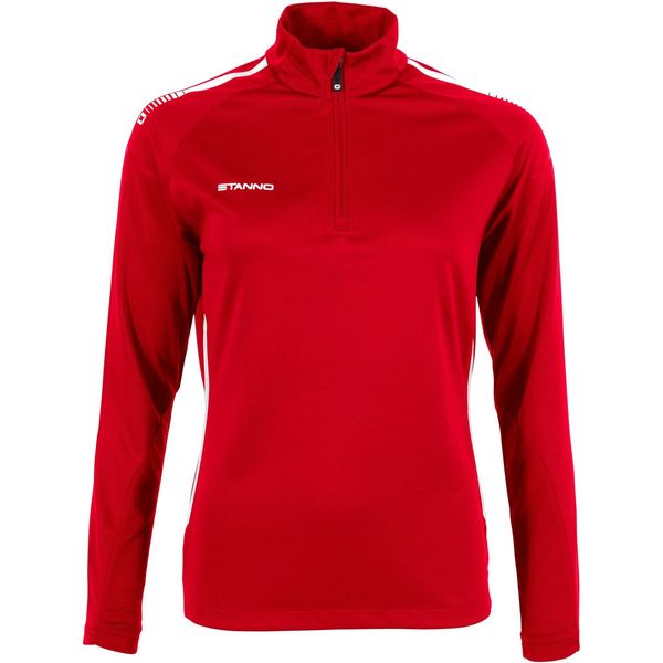 Stanno First Ziptop Dames - Rood / Wit