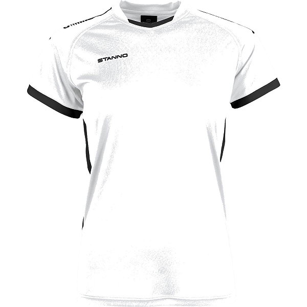 Stanno First Shirt Korte Mouw Dames - Wit / Zwart