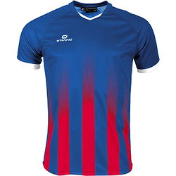 Stanno Vivid Shirt Korte Mouw Heren - Royal / Rood