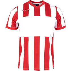 Stanno Aspire Shirt Korte Mouw Heren - Rood / Wit