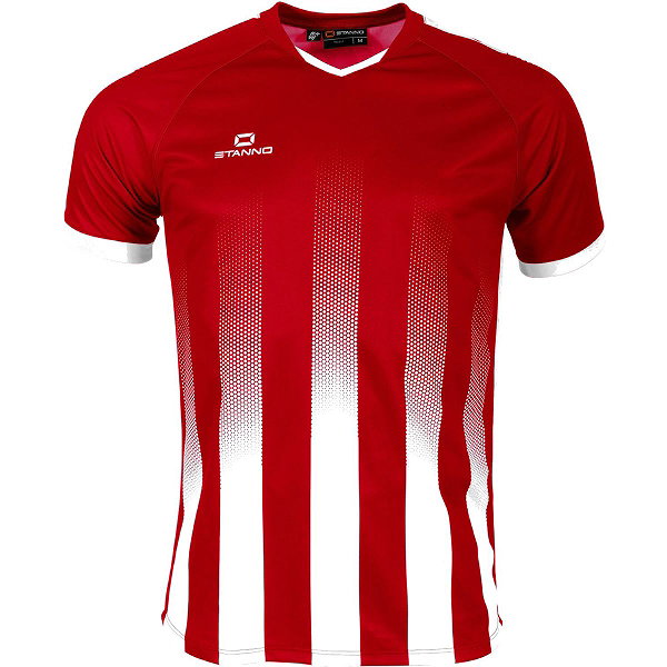 Stanno Vivid Maillot À Manches Courtes Hommes - Rouge / Blanc