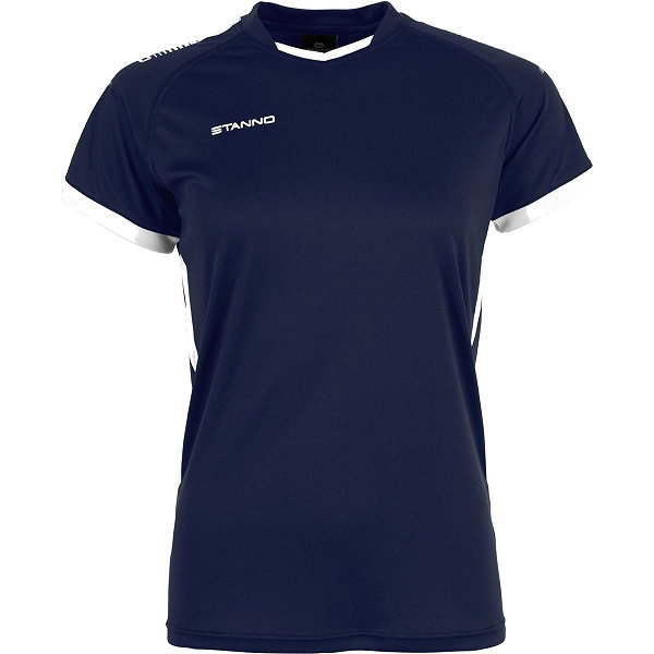 Stanno First Maillot À Manches Courtes Femmes - Marine / Blanc