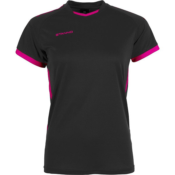Stanno First Maillot À Manches Courtes Femmes - Noir / Rose