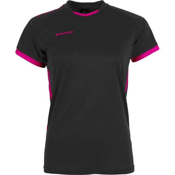 Stanno First Shirt Korte Mouw Dames - Zwart / Roze