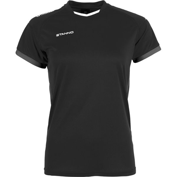 Stanno First Shirt Korte Mouw Dames - Zwart / Antraciet
