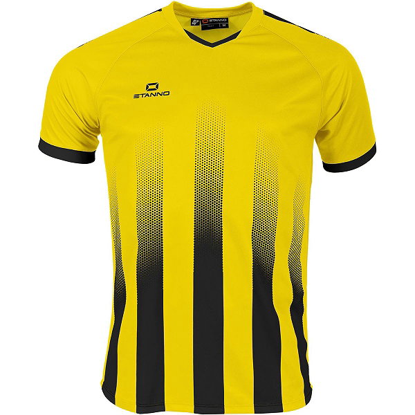 Stanno Vivid Maillot À Manches Courtes Enfants - Jaune / Noir