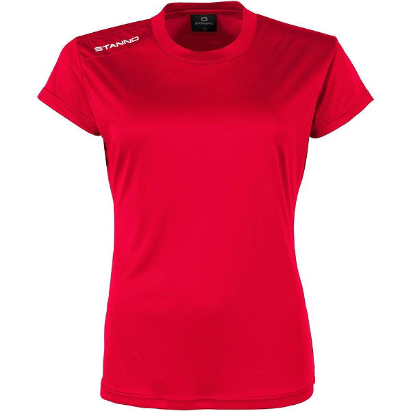 Stanno Field Shirt Korte Mouw Dames - Rood