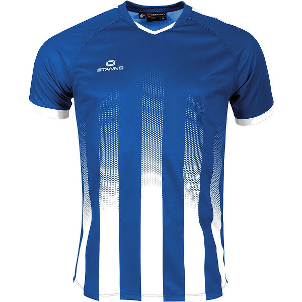 Stanno Vivid Maillot À Manches Courtes Enfants - Royal / Blanc