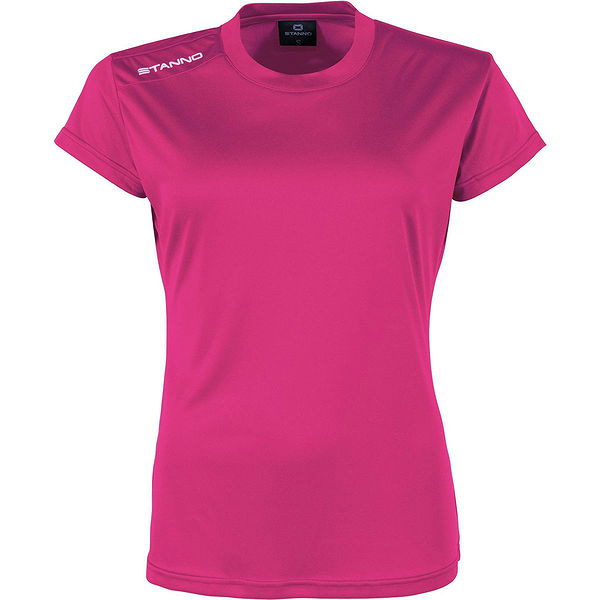 Stanno Field Shirt Korte Mouw voor Dames Fuchsia Teamswear
