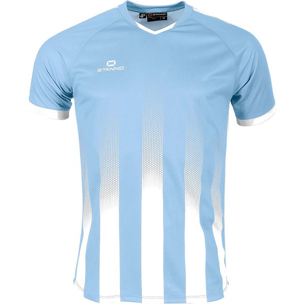 Stanno Vivid Maillot À Manches Courtes Enfants - Bleu Ciel / Blanc