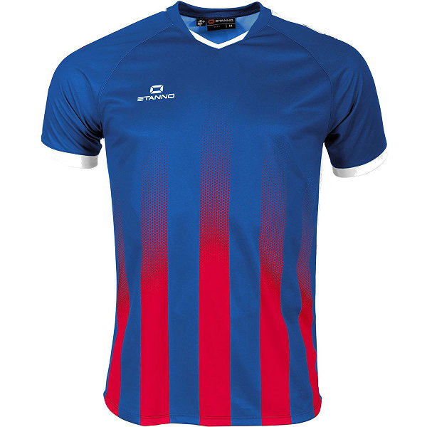 Stanno Vivid Maillot À Manches Courtes Enfants - Royal / Rouge