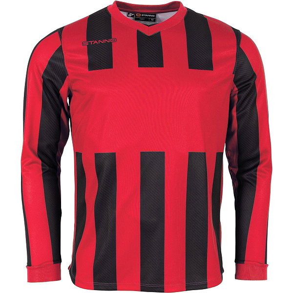 Stanno Aspire Voetbalshirt Lange Mouw Kinderen - Rood / Zwart