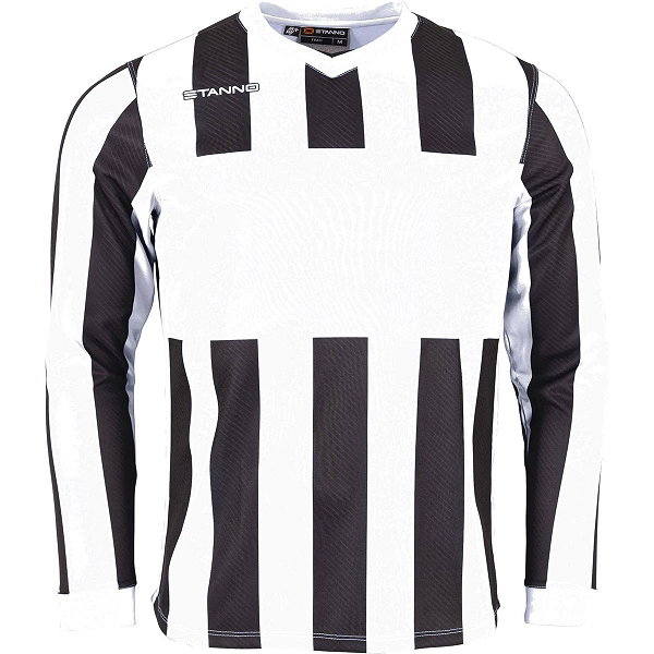Stanno Aspire Voetbalshirt Lange Mouw Kinderen - Zwart / Wit