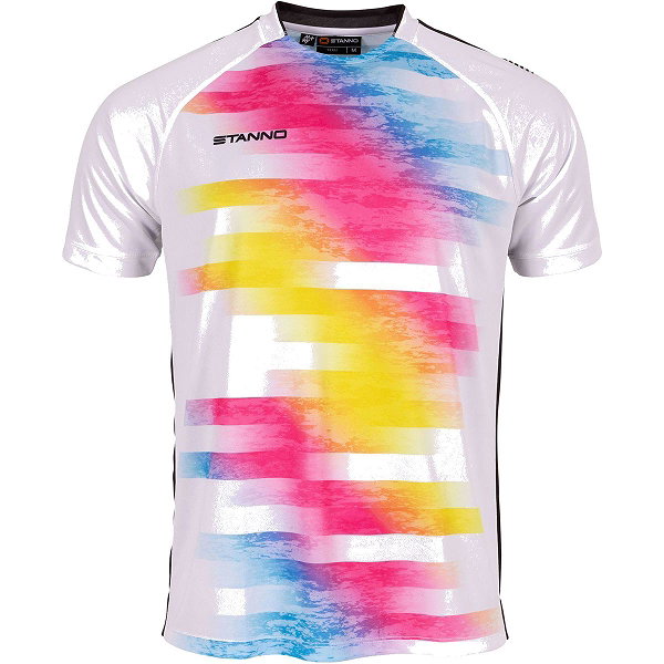 Stanno Holi Holi Maillot À Manches Courtes Enfants - Blanc / Multicolore