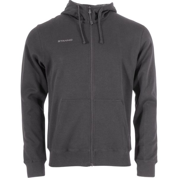 Stanno Base Hooded Sweat Full Zip Hommes - Anthracite