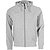 Stanno Base Hooded Sweat Full Zip Herren - Hellgrau Meliert