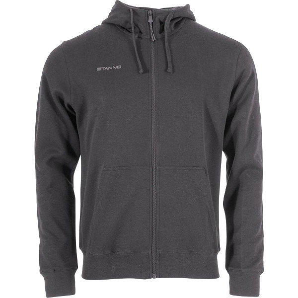 Stanno Base Hooded Sweat Full Zip Enfants - Anthracite