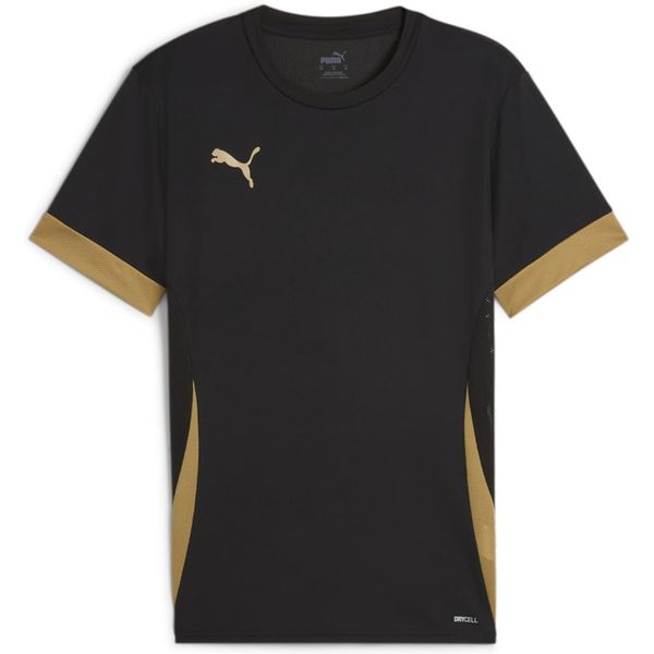 Puma Teamgoal Matchday Shirt Korte Mouw Heren - Zwart / Goud