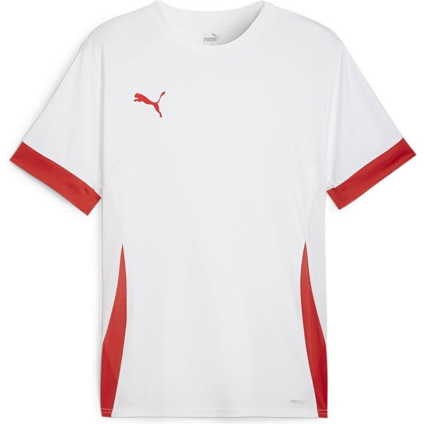 Puma Teamgoal Matchday Maillot Manches Courtes Enfants - Blanc / Rouge