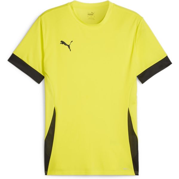 Puma Teamgoal Matchday Shirt Korte Mouw Kinderen - Fluogeel / Zwart
