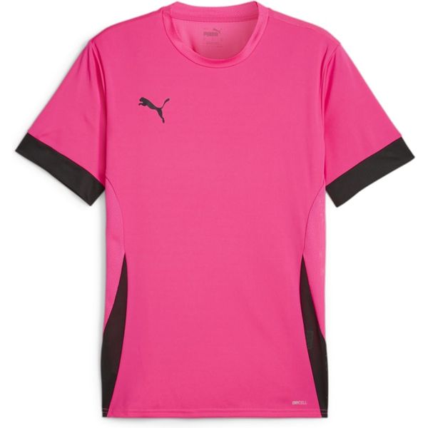Puma Teamgoal Matchday Shirt Korte Mouw Kinderen - Fluo Roze / Zwart