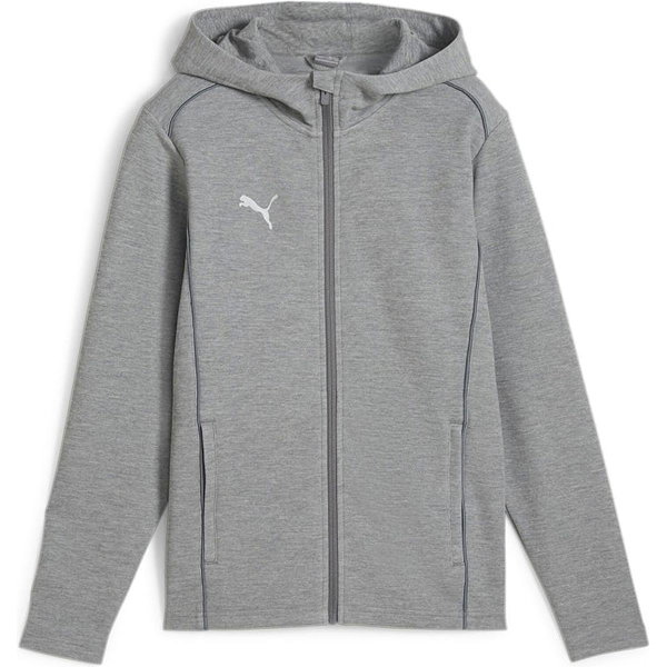 Puma Team Final Sweat-Shirt Zippé Hommes - Gris Clair Mélange