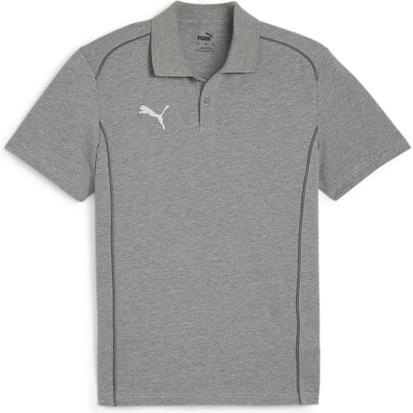 Puma Team Final Polo Herren - Hellgrau Meliert