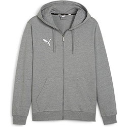 Présentation: Puma Teamgoal Hooded Sweat Full Zip Hommes - Gris Clair Mélange