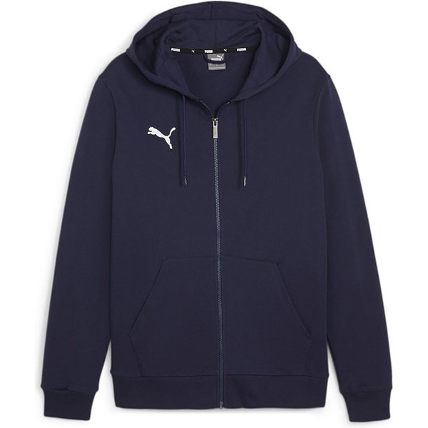 Puma Teamgoal Hooded Sweat Full Zip Enfants - Marine