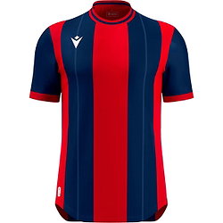 Macron Propus Eco Maillot À Manches Courtes Hommes - Marine / Rouge