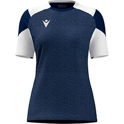 Macron Glory Sphinx Maillot À Manches Courtes Femmes - Marine / Blanc