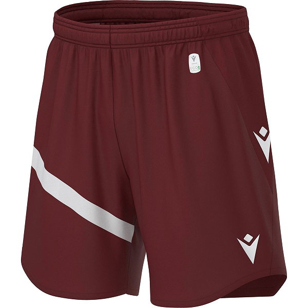 Macron Shen Eco Short Hommes - Bordeaux / Blanc