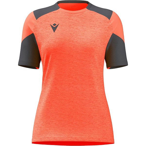 Macron Glory Sphinx Maillot À Manches Courtes Femmes - Corail / Anthracite