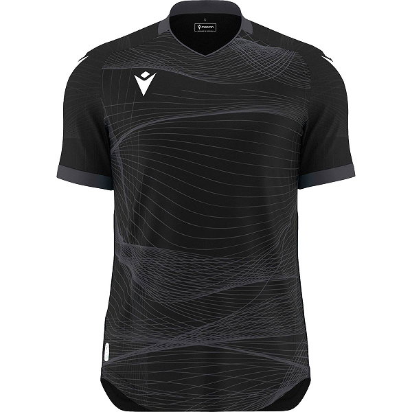 Macron Wyvern Eco Maillot À Manches Courtes Hommes - Noir / Anthracite