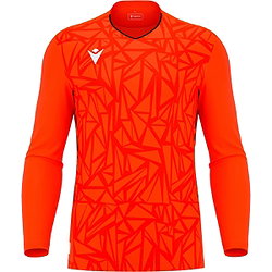 Présentation: Macron Corvus Eco Maillot De Gardien Manches Longues Hommes - Orange / Noir